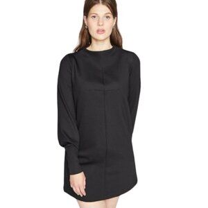 Miriam Baker Dark Grey "Rory" Statement Sleeve Dress